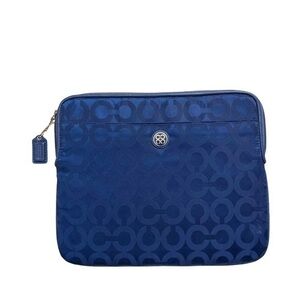 Coach blue sateen op art tablet case